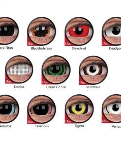 COLOURVUE CRAZY MINI SCLERA colour chart