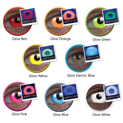 COLOURVUE UV GLOW colour chart