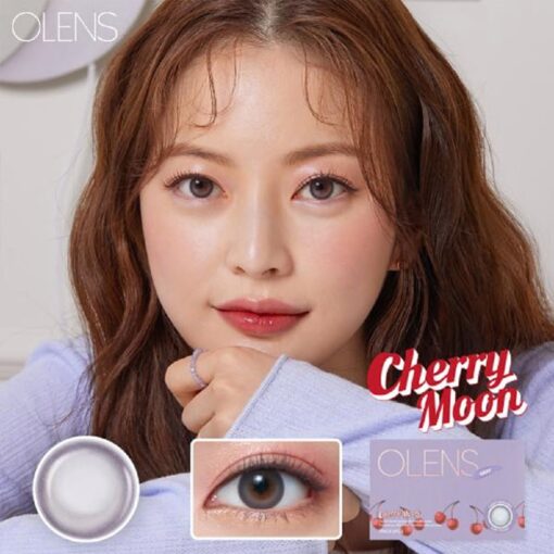 Olens Cherry Moon Gray Monthly Lens