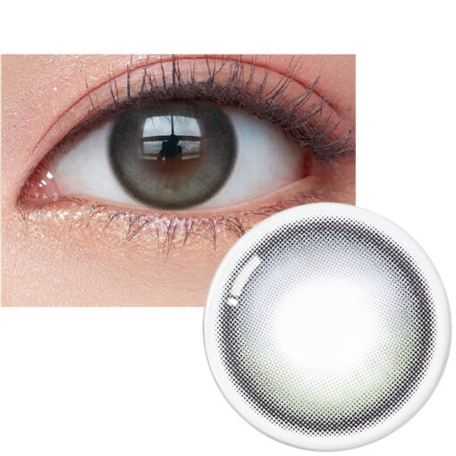 Olens Eyelighter Glowy Ash Gray Monthly Disposable Lenses