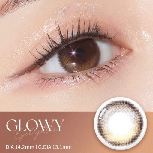 Olens Eyelighter Glowy Brown Monthly Lens