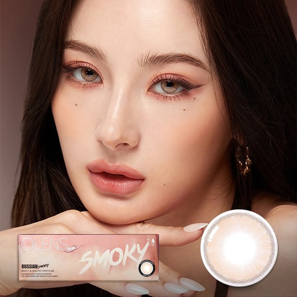 Ol.ens 1Day Russian Smoky Brown cosmetic coloured lenses