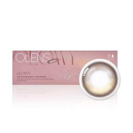 Olens 1Day Eyelighter Glowy Brown Colored Lenses