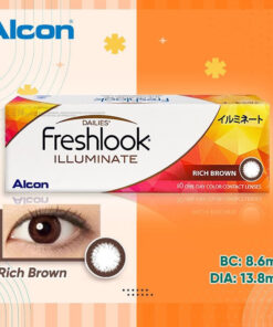 Alcon Freshlook Illuminate Rich Brown Coloured Contact Lenses